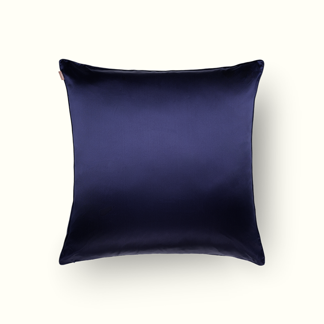 Taie d'oreiller 100% pure soie de mûrier - Bleu nuit