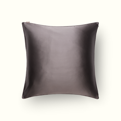 Taie d'oreiller 100% pure soie de mûrier - Gris intense