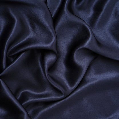 Taie d'oreiller 100% pure soie de mûrier - Bleu nuit