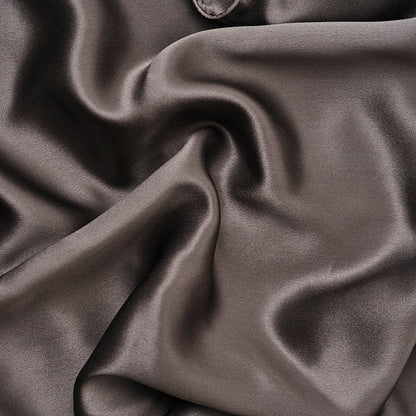 Taie d'oreiller 100% pure soie de mûrier - Gris intense