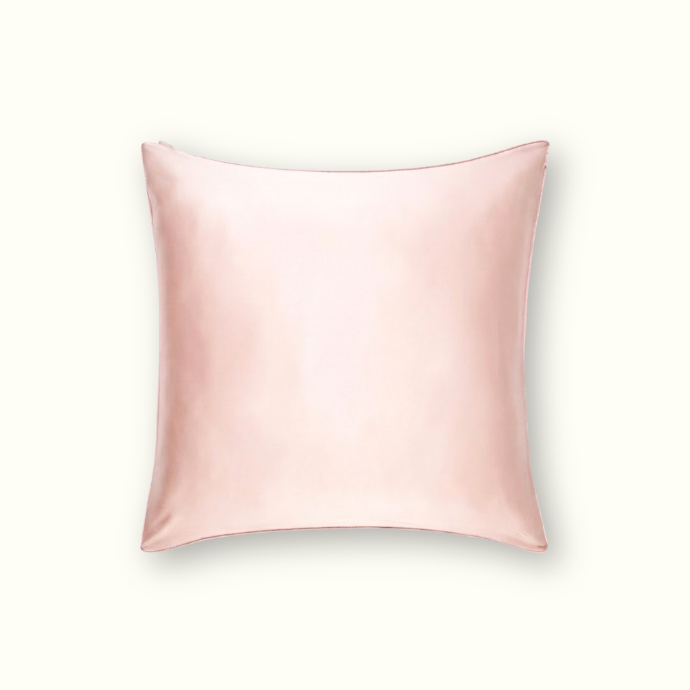 Taie d'oreiller 100% pure soie de mûrier - Rose poudré